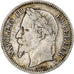 France, Franc, Napoléon III, 1867, Bordeaux, Silver, VF(30-35), Gadoury:463
