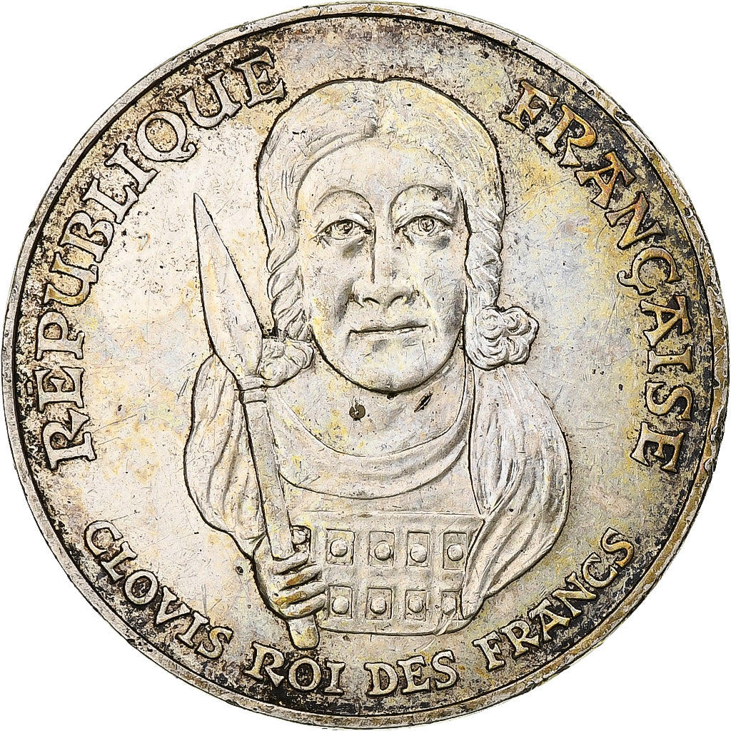 France, 100 Francs, Clovis, 1996, Argent, TTB+, Gadoury:953, KM:1180