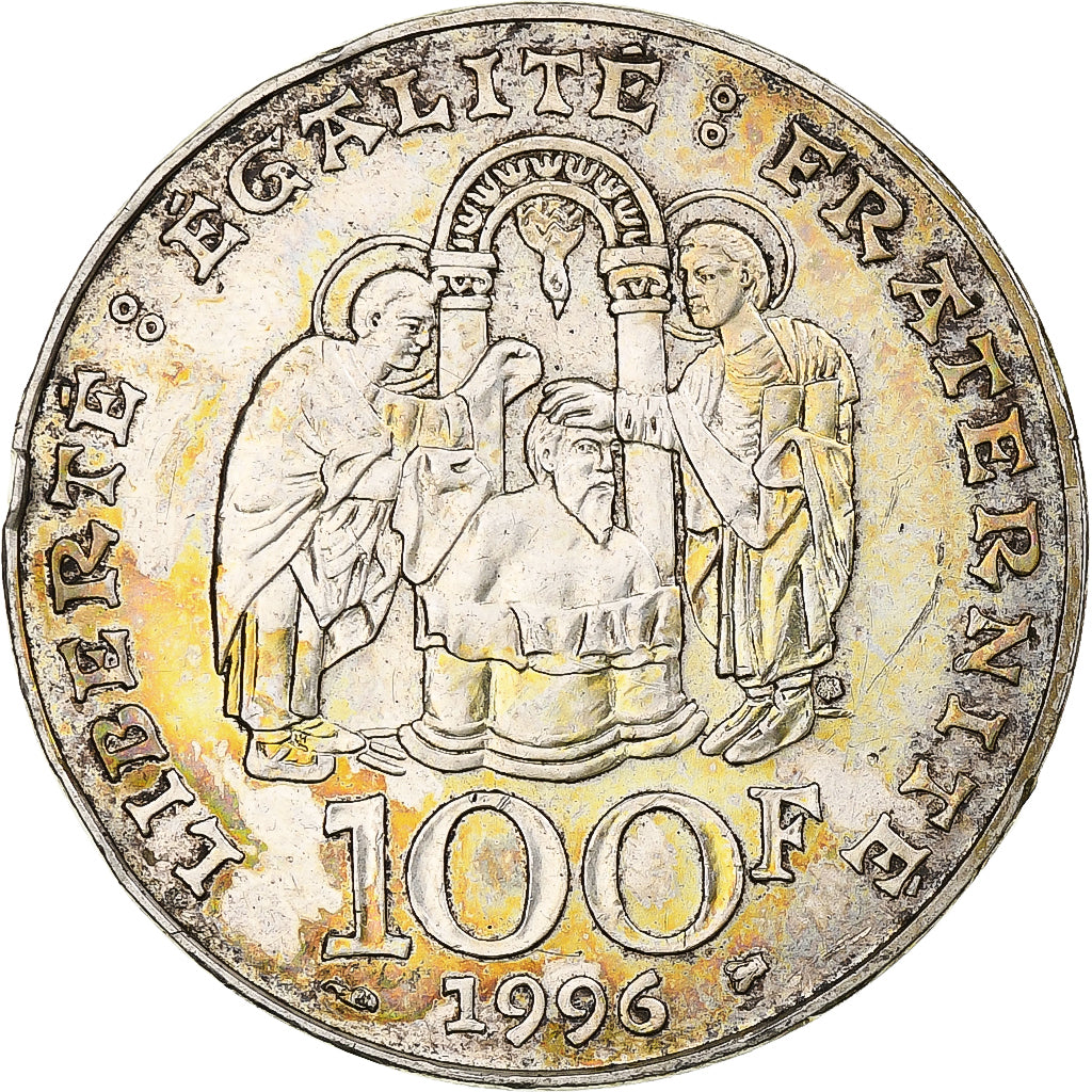 France, 100 Francs, Clovis, 1996, Argent, TTB+, Gadoury:953, KM:1180