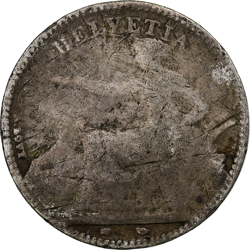 Switzerland, Franc, 1850, Paris, Silver, G(4-6), KM:9