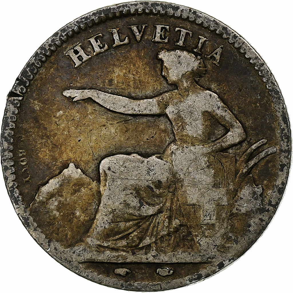 Switzerland, Franc, 1850, Paris, Silver, F(12-15), KM:9