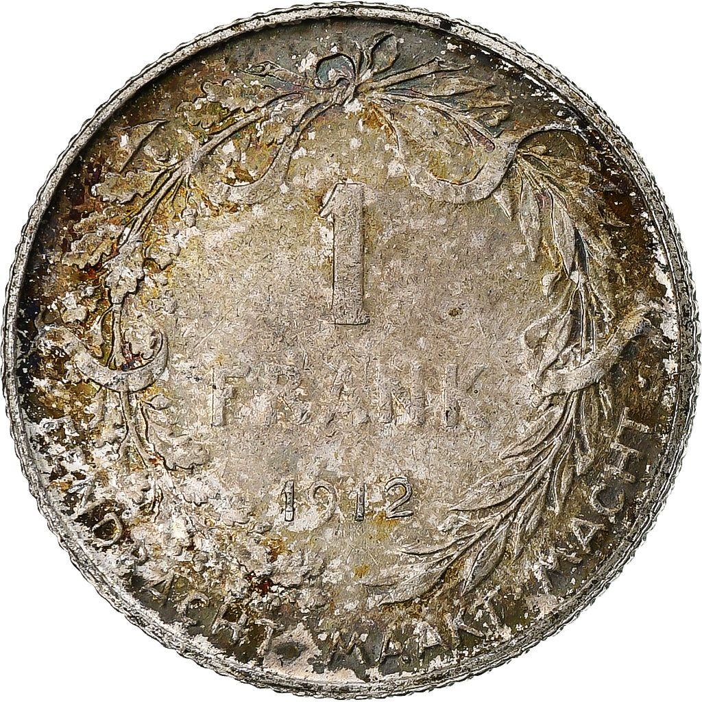 Belgio, Franc, 1912, Argento, SPL, KM:73.1