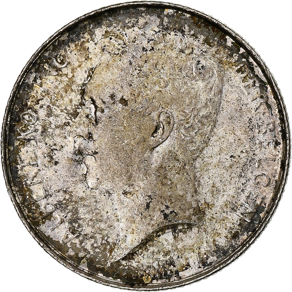 Bélgica, Franc, 1912, Plata, EBC+, KM:73.1