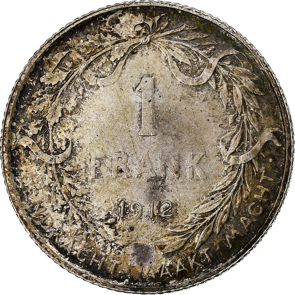 Belgium, Franc, 1912, Silver, MS(63), KM:73.1