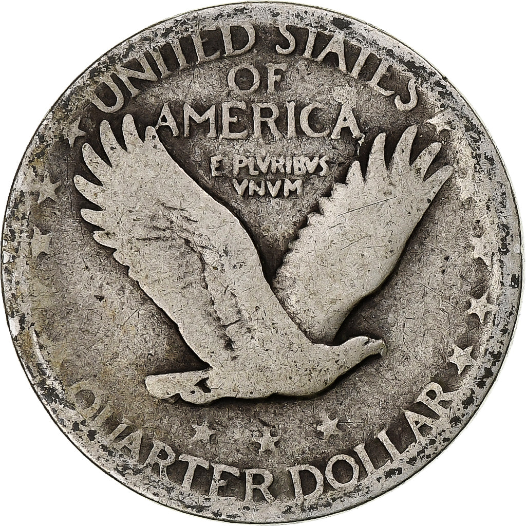 United States, Quarter, Standing Liberty Quarter, 1927, Philadelphia, Silver