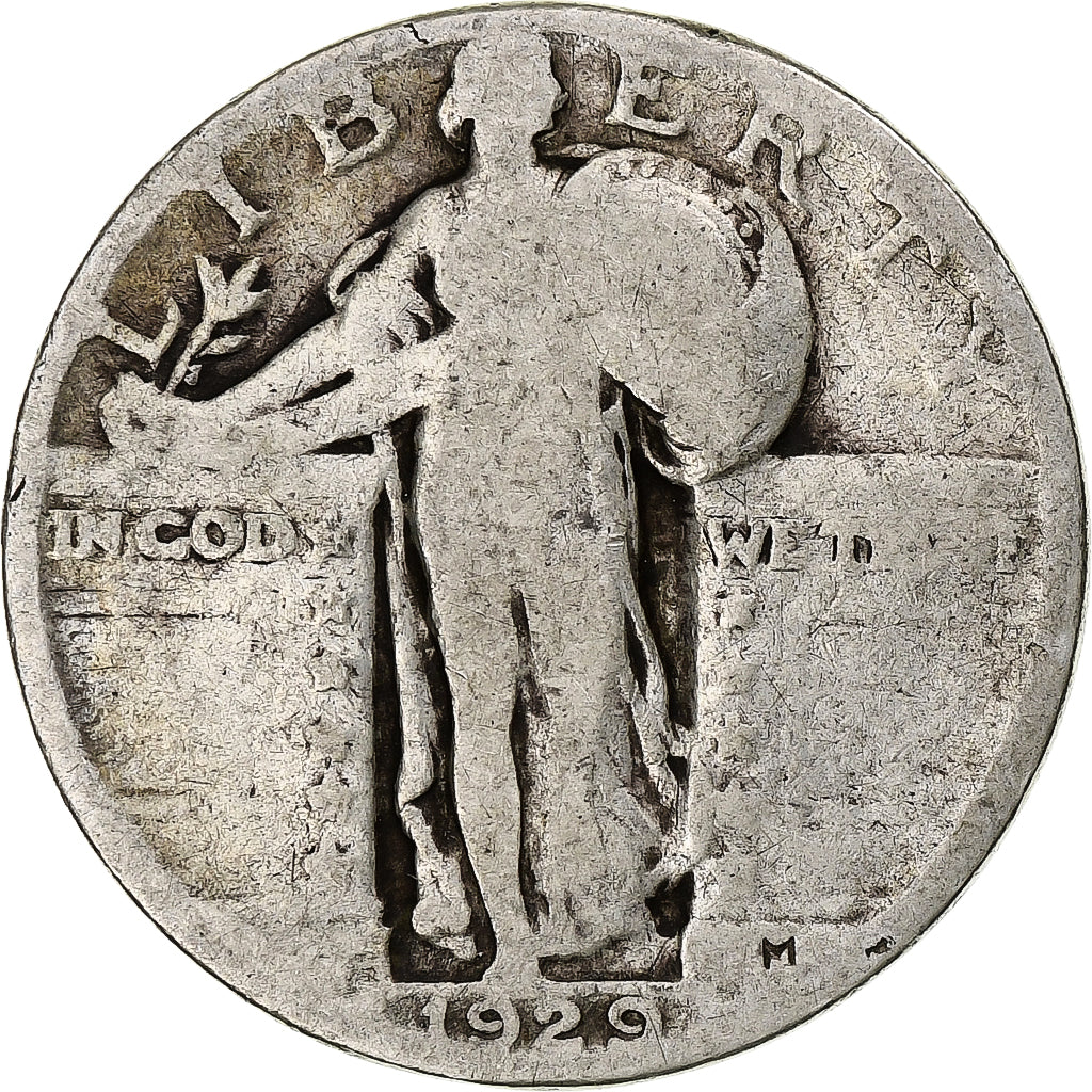 United States, Quarter, Standing Liberty Quarter, 1929, Philadelphia, Silver