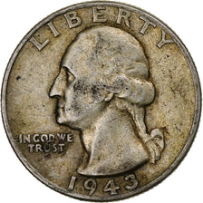 United States, Quarter, Washington Quarter, 1943, Philadelphia, Silver