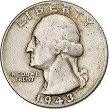 United States, Quarter, Washington Quarter, 1943, Philadelphia, Silver