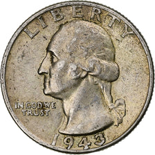 United States, Quarter, Washington Quarter, 1943, Philadelphia, Silver