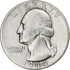 United States, Quarter, Washington Quarter, 1944, Philadelphia, Silver