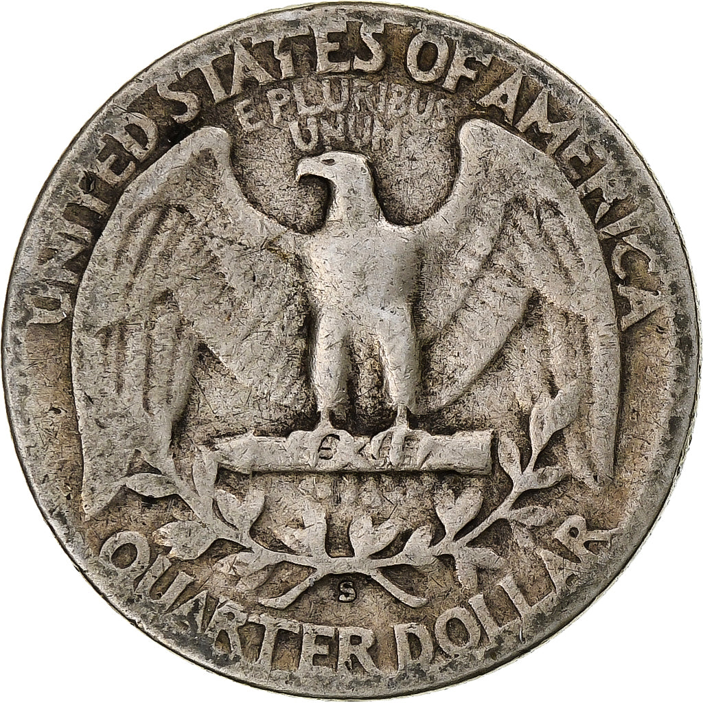 United States, Quarter, Washington Quarter, 1951, San Francisco, Silver