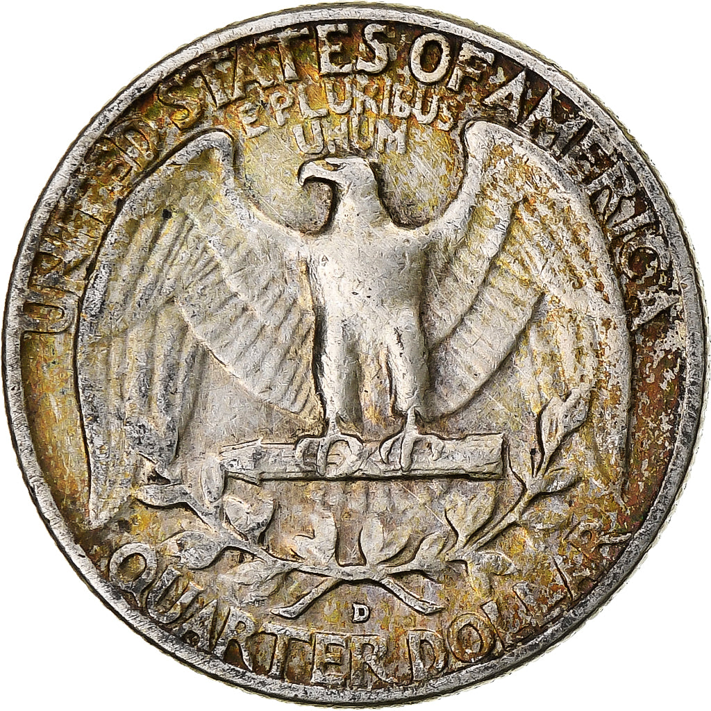 United States, Quarter, Washington Quarter, 1958, Denver, Silver, AU(50-53)