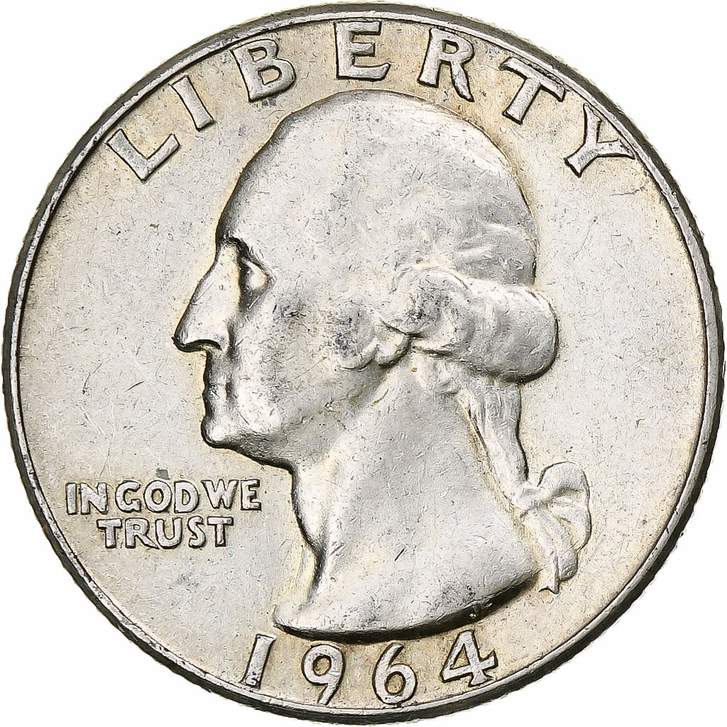 Estados Unidos da América, Quarter, Washington Quarter, 1964, Philadelphia