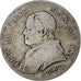 Estados italianos, PAPAL STATES, Pius IX, Lira, 1866, Rome, Plata, BC+