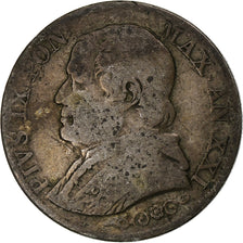 Vatican, Pius IX, Lira, 1866, Rome, Silver, F(12-15), KM:1377.2
