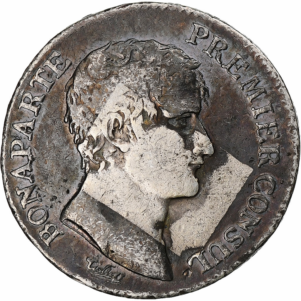 França, Franc, Napoléon I, An 12, Limoges, Prata, VF(20-25), KM:649.6