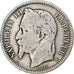 France, Napoleon III, Franc, 1867, Bordeaux, Silver, VF(20-25), Gadoury:463