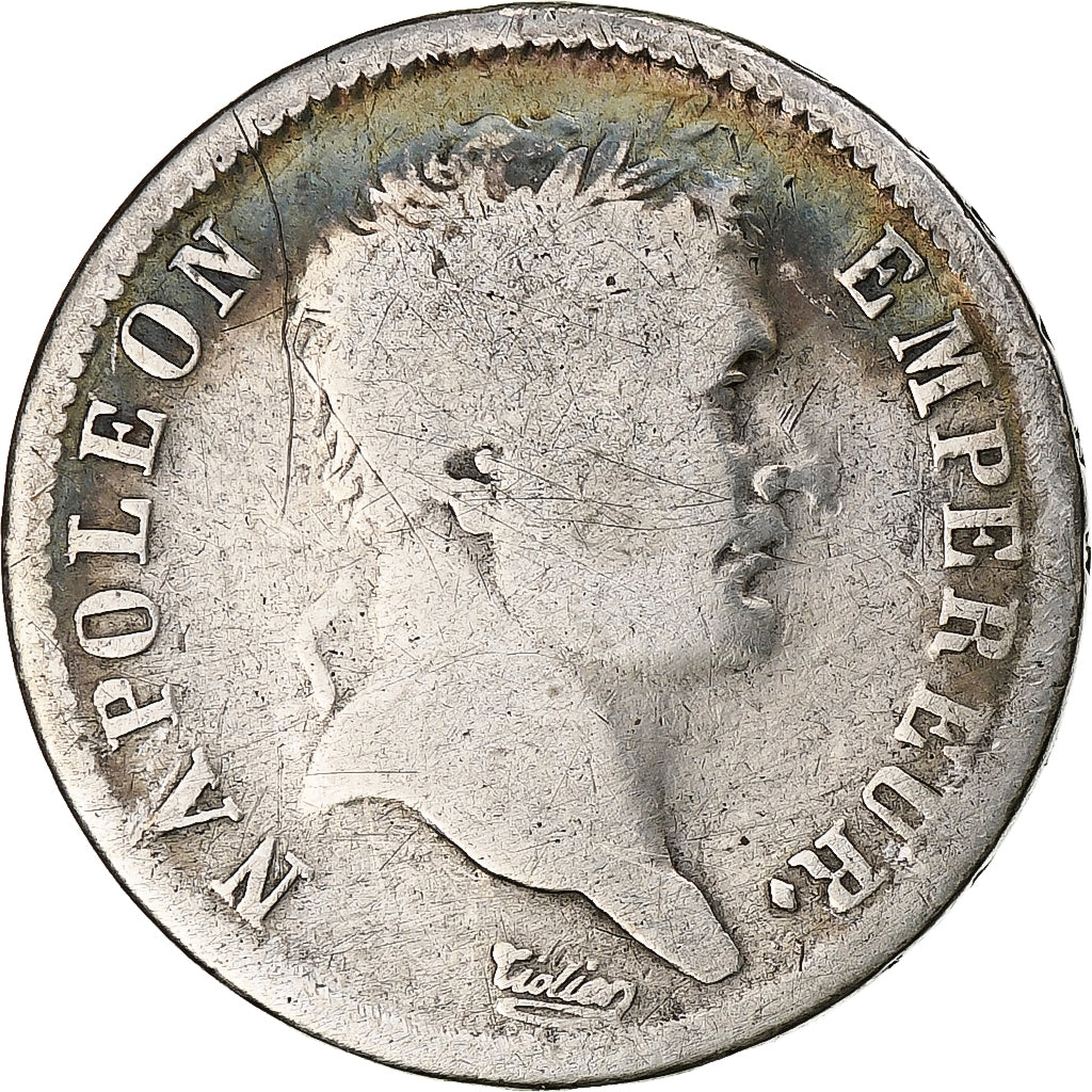 France, Franc, Napoléon I, 1808, Rouen, Silver, F(12-15), Gadoury:446, KM:682.2