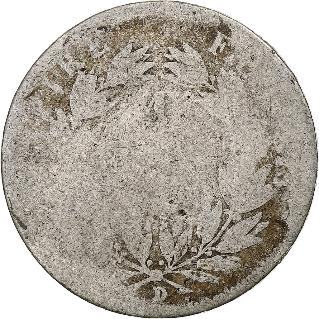 França, Franc, Napoléon III, 1856, Lyon, Prata, G(4-6), Gadoury:460, KM:779.3