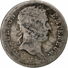 Francja, Franc, Napoléon I, 1808, Lyon, Srebro, G(4-6), Gadoury:446, KM:682.4