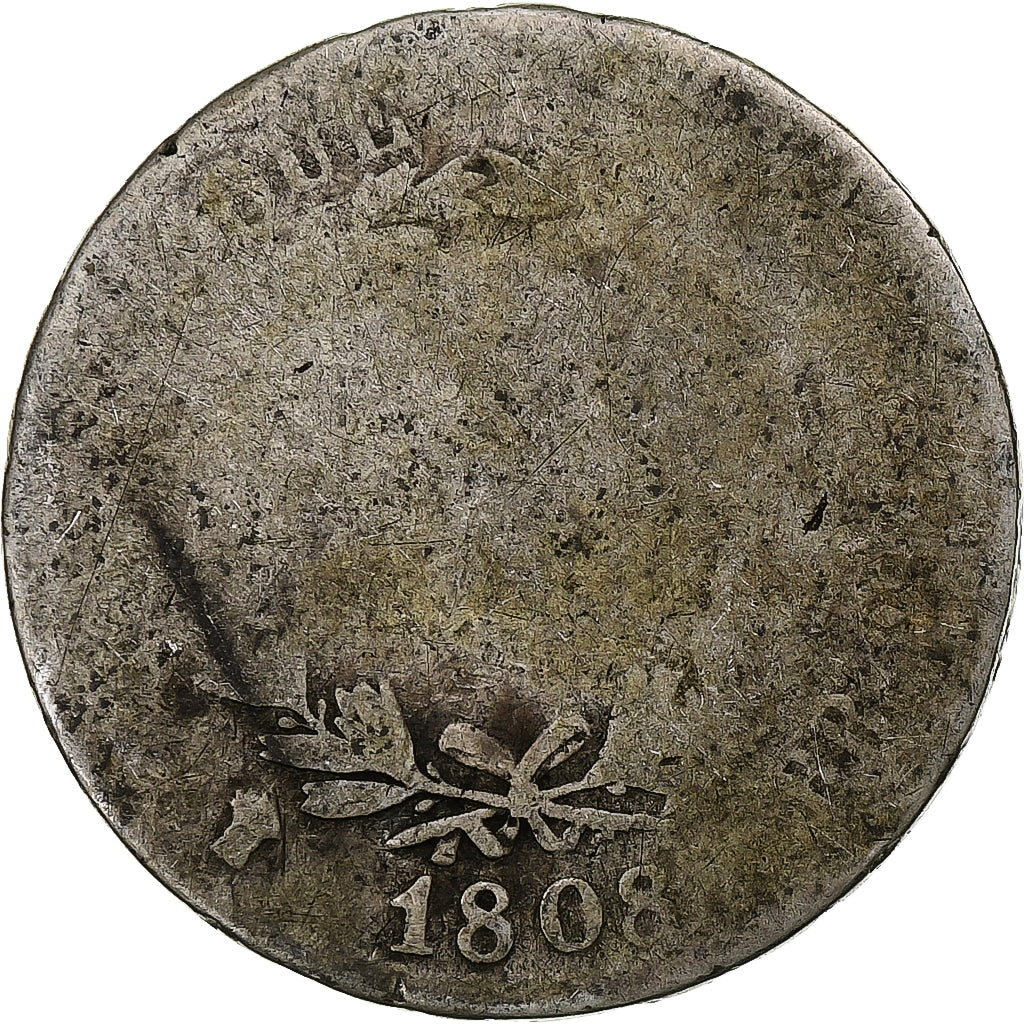 Frankreich, Franc, Napoléon I, 1808, Strasbourg, Silber, GE+, Gadoury:446