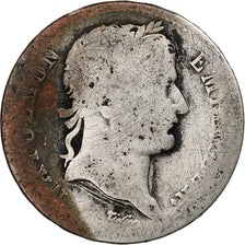 França, Franc, Napoléon I, 1808, Strasbourg, Prata, G(4-6), Gadoury:446
