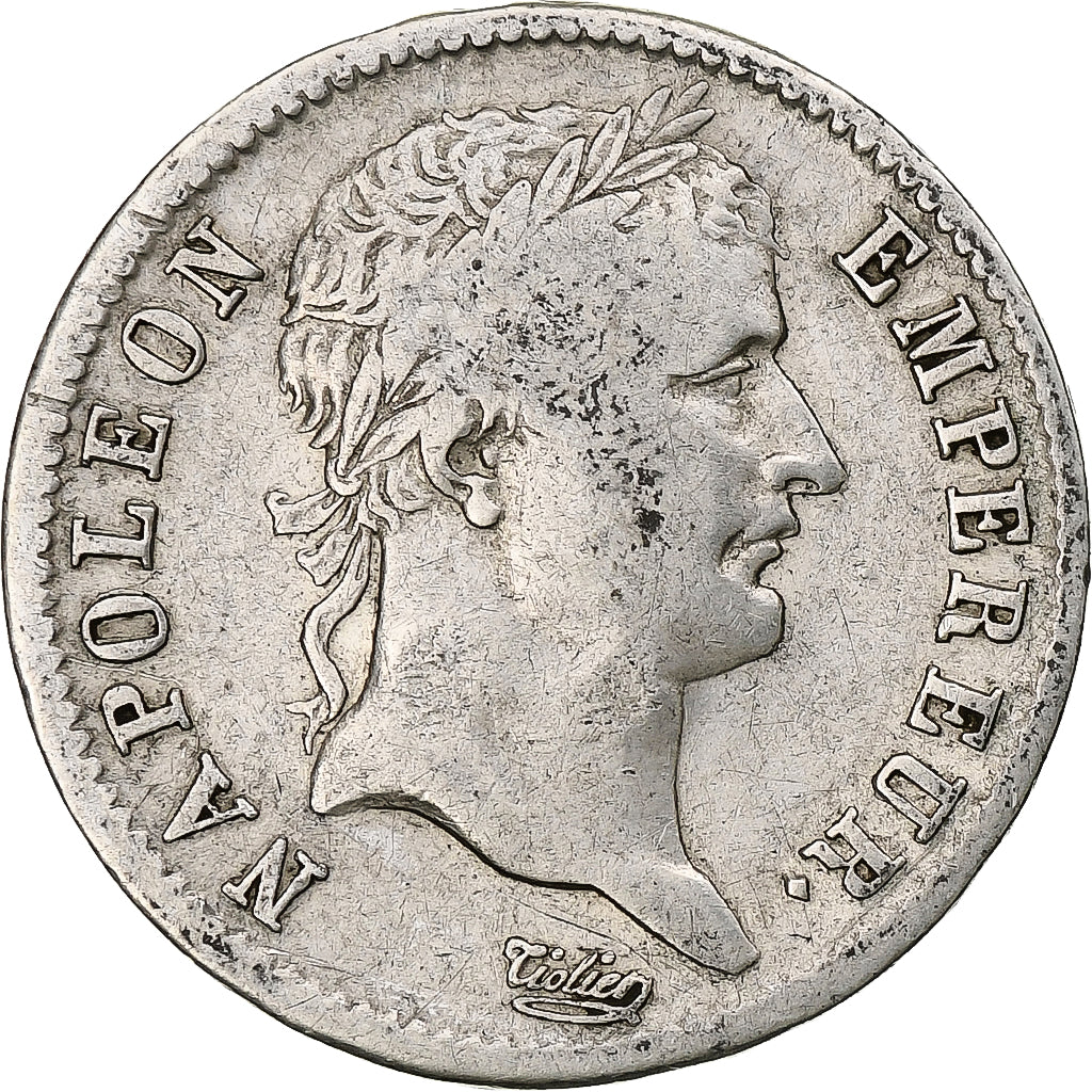 France, Franc, Napoléon I, 1808, Strasbourg, Argent, TB, Gadoury:446, KM:682.3