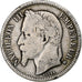 France, Napoleon III, Franc, 1866, Strasbourg, Silver, F(12-15), Gadoury:463