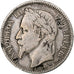 Francia, Napoleon III, Franc, 1866, Strasbourg, Argento, MB, Gadoury:463