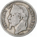 France, Franc, Napoléon III, 1867, Strasbourg, Silver, F(12-15), Gadoury:463
