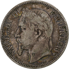 France, Napoleon III, Franc, 1868, Strasbourg, Petit BB, Silver, VF(20-25)