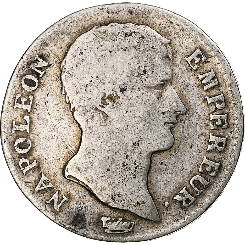 France, Napoleon I, Franc, AN 13, Paris, Silver, VF(20-25), Gadoury:443