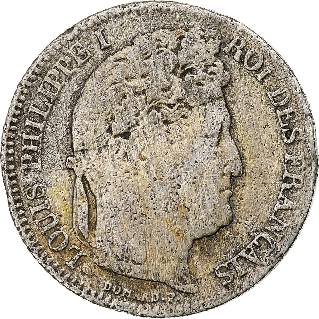 France, Franc, Louis-Philippe, 1835, Paris, Silver, VF(20-25), Gadoury:453