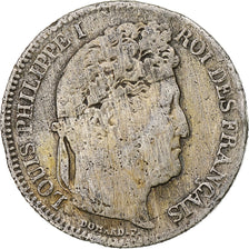 France, Franc, Louis-Philippe, 1835, Paris, Silver, VF(20-25), Gadoury:453