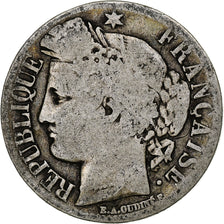 France, Franc, Cérès, 1849, Paris, Silver, VG(8-10), KM:759.1