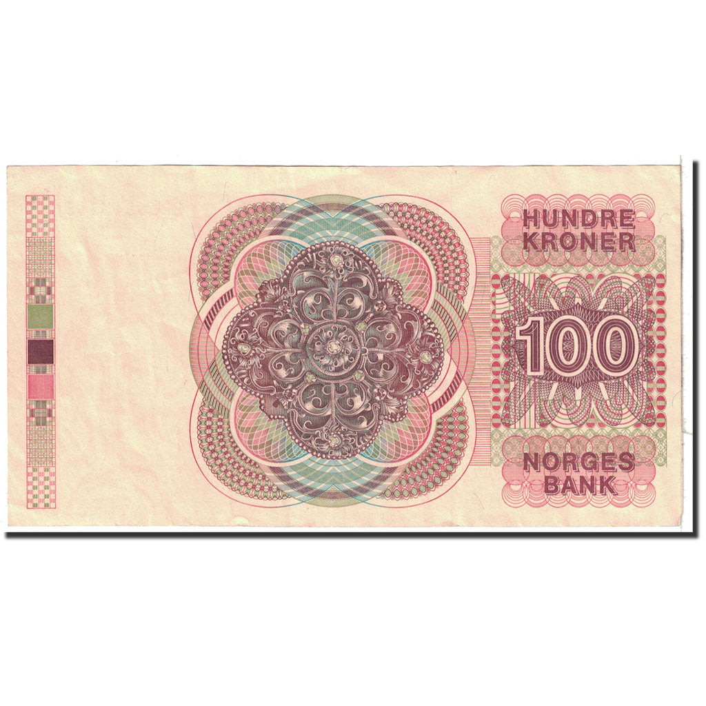 Banknot, Norwegia, 100 Kroner, 1988, Undated, KM:43d, AU(50-53)
