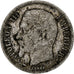 França, Franc, Napoléon III, 1855, Paris, Prata, F(12-15), Gadoury:460