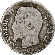 França, Franc, Napoléon III, 1857, Paris, Prata, F(12-15), Gadoury:460