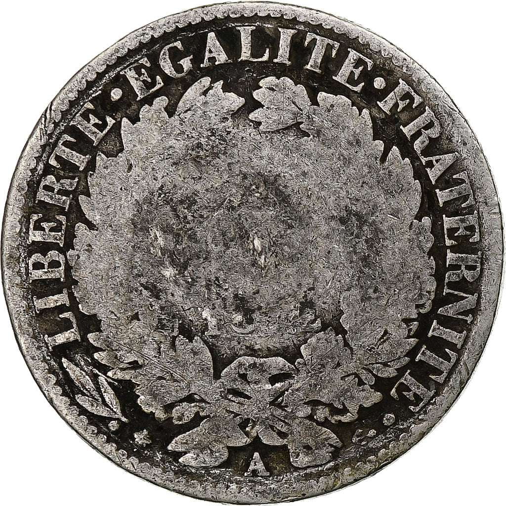Francia, Franc, Cérès, 1872, Paris, grand A, Argento, B+, Gadoury:465a