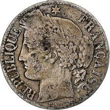 Frankrijk, Franc, Cérès, 1872, Paris, grand A, Zilver, ZG+, Gadoury:465a