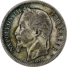 France, Franc, Napoléon III, 1866, Paris, Argent, TB, KM:806.1