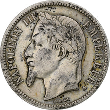 France, Franc, Napoléon III, 1866, Paris, Argent, TB+, KM:806.1