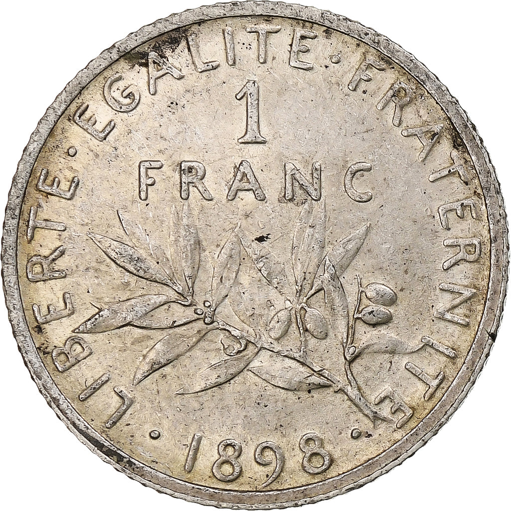 Francia, Franc, Semeuse, 1898, Paris, Argento, SPL-, Gadoury:467, KM:844.1