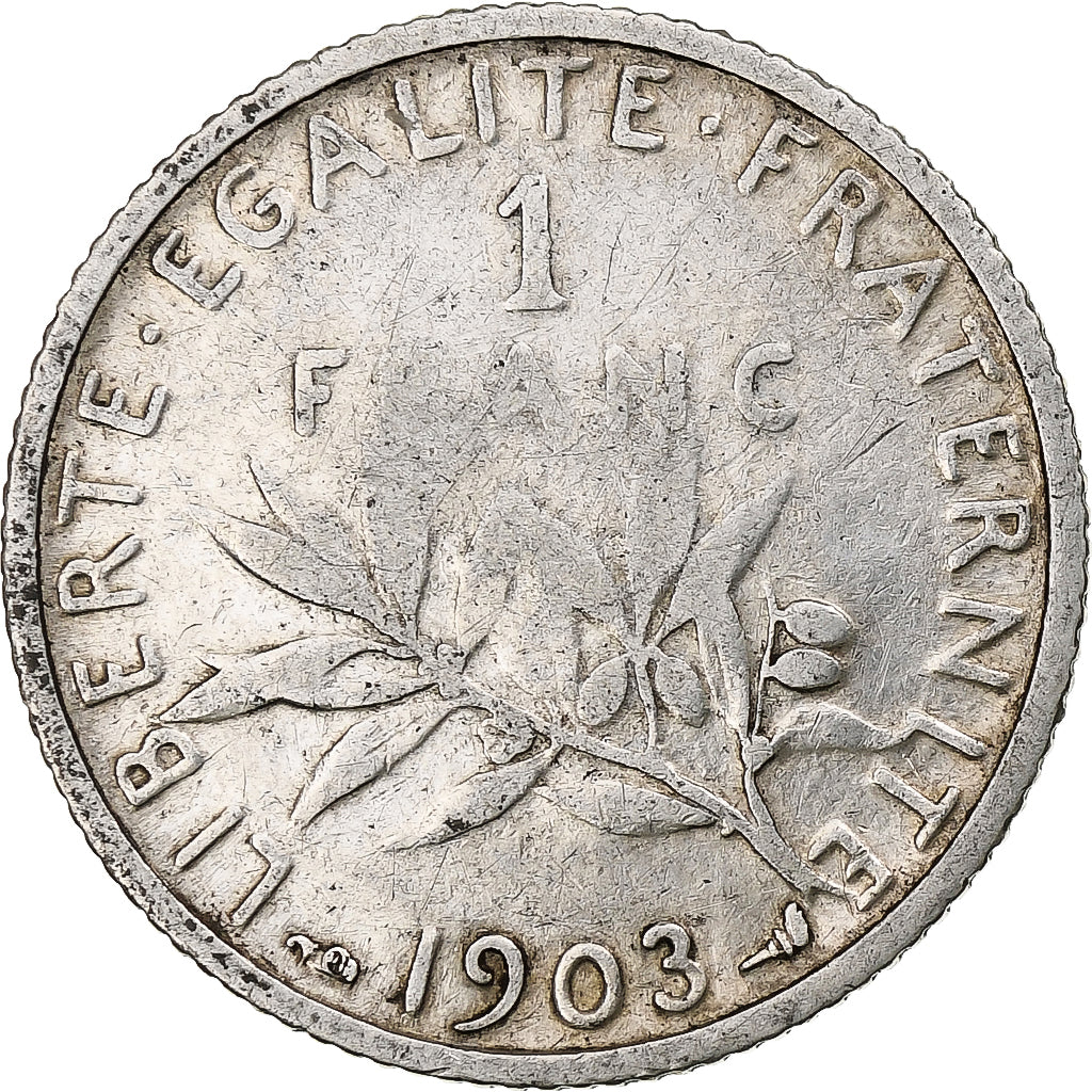 France, Franc, Semeuse, 1903, Paris, Argent, TB, Gadoury:467, KM:844.1