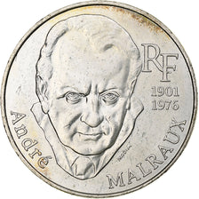 France, 100 Francs, André Malraux, 1997, Silver, AU(55-58), KM:1188