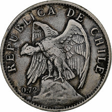 Cile, Peso, 1915, Argento, BB, KM:152.4