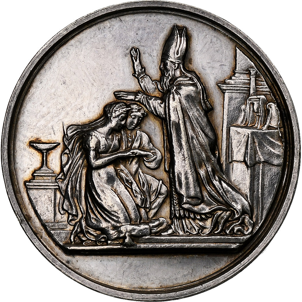 France, Medal, Mariage, Religion, Silver, AU(55-58)