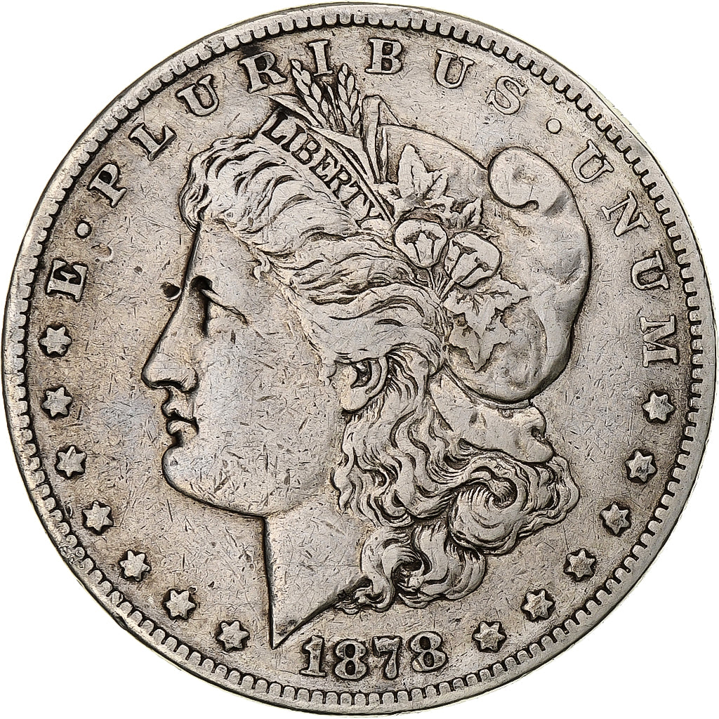 United States, Dollar, Morgan Dollar, 1878, San Francisco, Silver, VF(30-35)