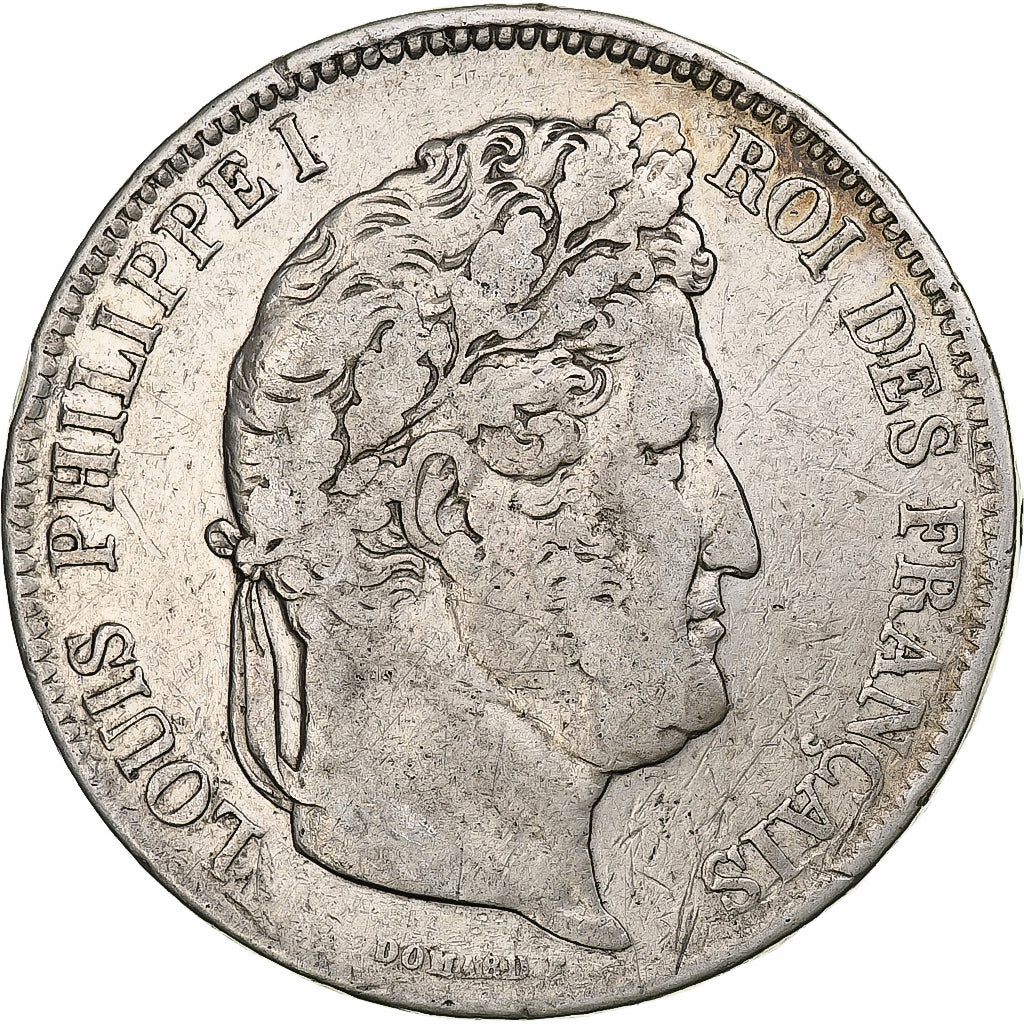 France, 5 Francs, Louis-Philippe, 1832, Lyon, Argent, TB, Gadoury:678, KM:749.4