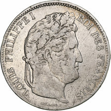 France, 5 Francs, Louis-Philippe, 1832, Lyon, Argent, TB, Gadoury:678, KM:749.4